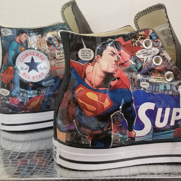Revamped Superman Comic book Converse - Picture 7 of 7